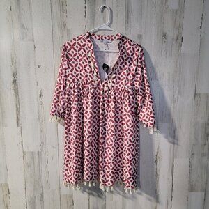 🧡NWT Collection By Cezele Geometric Print Blouse